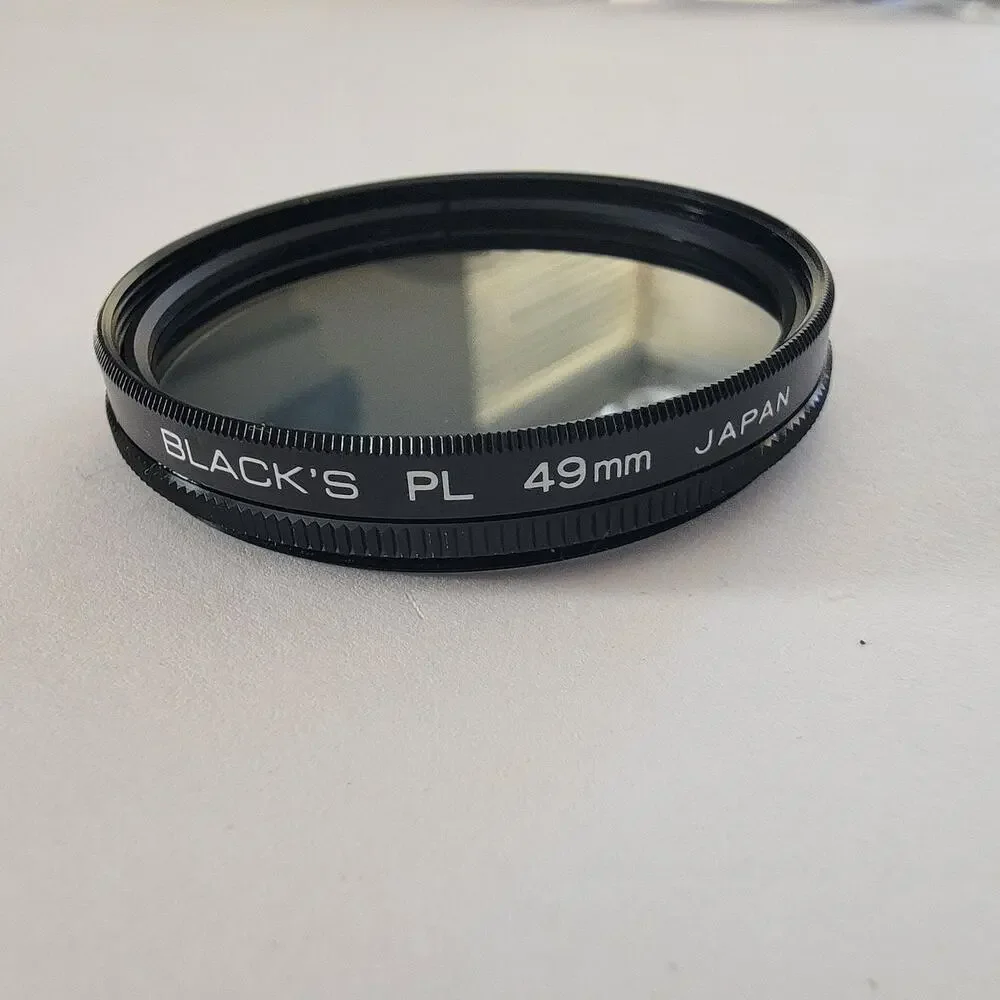 Black's PL 49mm Japan Black Camera Lens Polarizing Filter Glass Photo Digital
